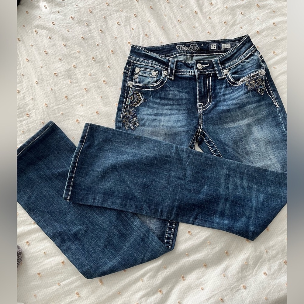 Miss me mid-rise bootcut flare leg jeans